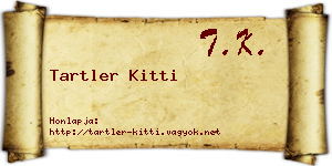 Tartler Kitti névjegykártya